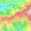 Mapa topográfico Bijule, altitude, relevo