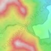 Mapa topográfico Cunningham's Gap, altitude, relevo