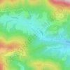 Mapa topográfico Champs des Fontaines, altitude, relevo
