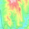 Mapa topográfico Lomba da Casa, altitude, relevo