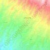 Mapa topográfico Jatipurno, altitude, relevo