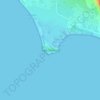 Mapa topográfico Cape Trafalgar, altitude, relevo