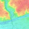 Mapa topográfico Palluau, altitude, relevo