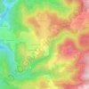 Mapa topográfico La Fagette, altitude, relevo