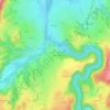 Mapa topográfico Lioriac, altitude, relevo