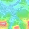 Mapa topográfico Salto del Oso, altitude, relevo