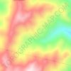 Mapa topográfico Cueva de Laja Alta, altitude, relevo