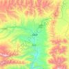Mapa topográfico Gyirong, altitude, relevo