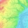 Mapa topográfico L'Olivière, altitude, relevo