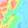 Mapa topográfico Juncal, altitude, relevo