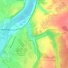 Mapa topográfico Midoune, altitude, relevo