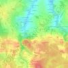Mapa topográfico Le Rocher, altitude, relevo