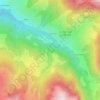 Mapa topográfico Cascade de Burgeat, altitude, relevo