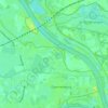 Mapa topográfico Honderdmorgen, altitude, relevo
