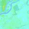 Mapa topográfico Kampung Sawah, altitude, relevo