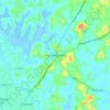 Mapa topográfico Kunnamkulam, altitude, relevo