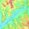 Mapa topográfico Fayard, altitude, relevo