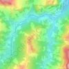 Mapa topográfico Savignano, altitude, relevo