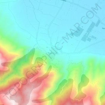 Mapa topográfico Τροιζήνα, altitude, relevo