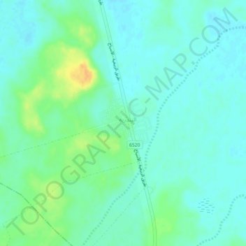 Mapa topográfico Al Bandariyah, altitude, relevo