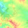 Mapa topográfico São Marcos do Campo, altitude, relevo