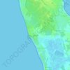 Mapa topográfico Les Huttes, altitude, relevo