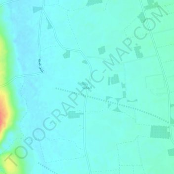 Mapa topográfico Al `Iqlah, altitude, relevo