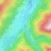 Mapa topográfico L'Epeluyat, altitude, relevo