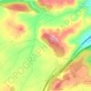 Mapa topográfico Las Pendientes, altitude, relevo