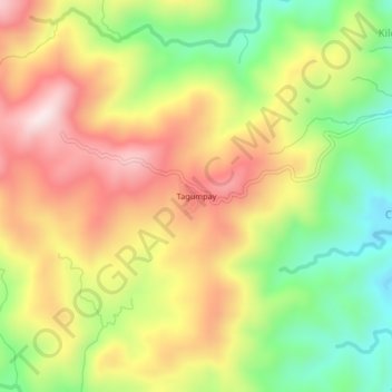 Mapa topográfico Tagumpay, altitude, relevo
