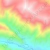 Mapa topográfico Provincia de Tarma, altitude, relevo