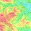 Mapa topográfico Hoyland, altitude, relevo