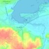 Mapa topográfico Lez Armor, altitude, relevo