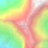 Mapa topográfico Annapurna Fang, altitude, relevo