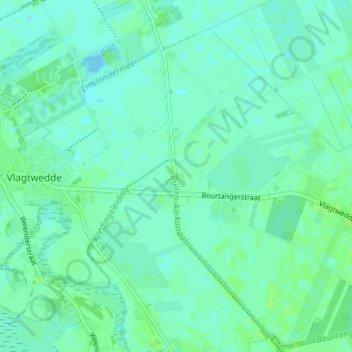 Mapa topográfico Weite, altitude, relevo