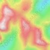 Mapa topográfico Esk Pike, altitude, relevo