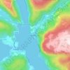Mapa topográfico Hålandsosen, altitude, relevo