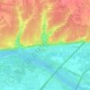 Mapa topográfico Le Bourg, altitude, relevo