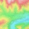 Mapa topográfico Séguillous, altitude, relevo