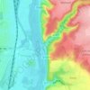 Mapa topográfico Saint-Adrien, altitude, relevo