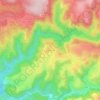 Mapa topográfico Le Griffoulas, altitude, relevo
