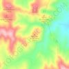 Mapa topográfico Mola del Puig Cabrer, altitude, relevo