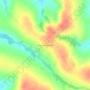 Mapa topográfico Cachorro Sentado, altitude, relevo