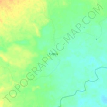 Mapa topográfico Mapoy, altitude, relevo