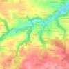 Mapa topográfico Coët Bugat, altitude, relevo