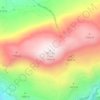 Mapa topográfico Alto de Calar, altitude, relevo