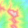 Mapa topográfico Monte Maiori, altitude, relevo