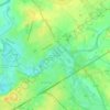 Mapa topográfico Près du Montet, altitude, relevo