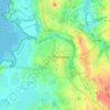 Mapa topográfico La Ville Martin, altitude, relevo