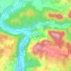 Mapa topográfico Le Bousquet de la Balme Bas, altitude, relevo